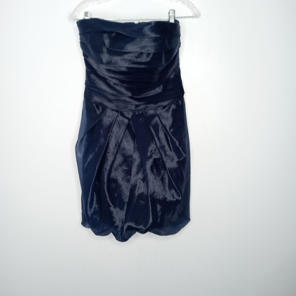 White by Vera Wang navy strapless dress size 8
